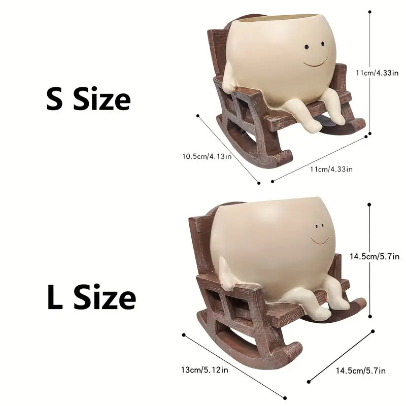 Sallanan Sandalye Smiley Saksı