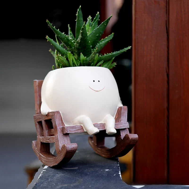 Sallanan Sandalye Smiley Pot
