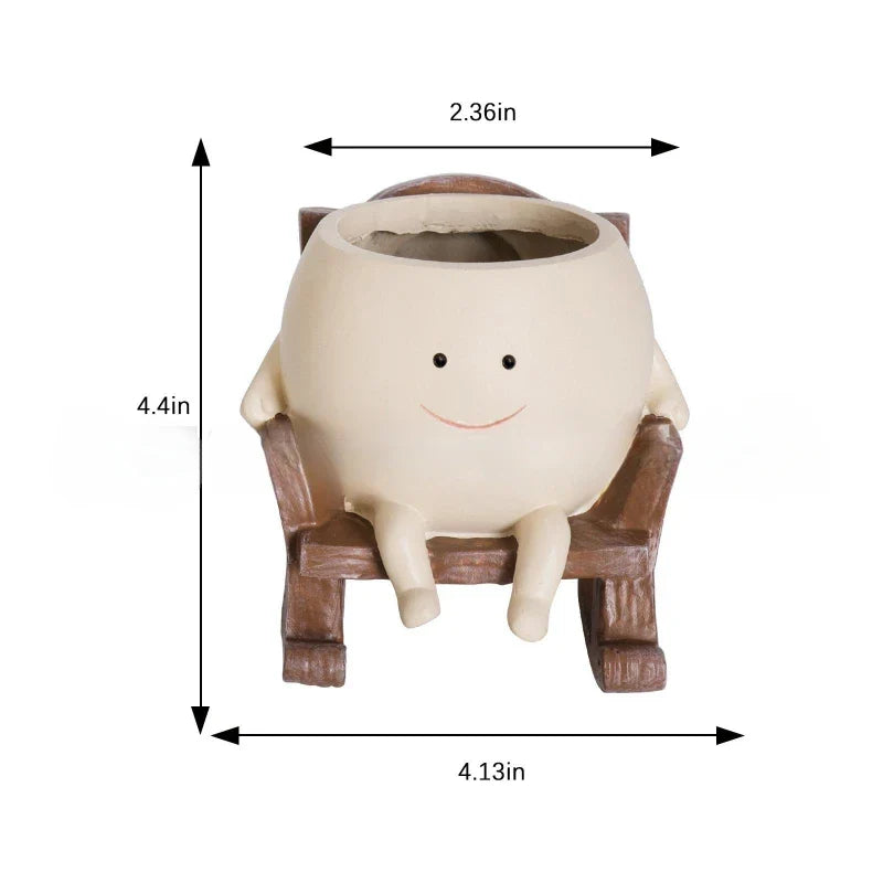 Sallanan Sandalye Smiley Pot