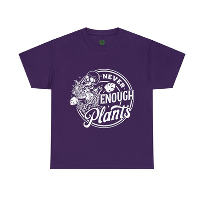 Never Enough Plants Skull Shirt for Garden Lover Unisex Heavy Cotton Tee.