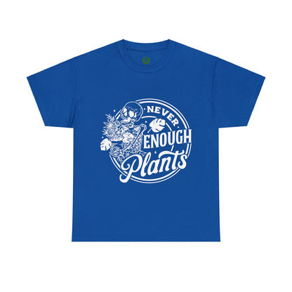 Never Enough Plants Skull Shirt for Garden Lover Unisex Heavy Cotton Tee.
