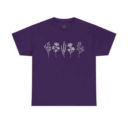 Floral And Plants Flower Shirt for Garden Lover Unisex Heavy Cotton Tee.