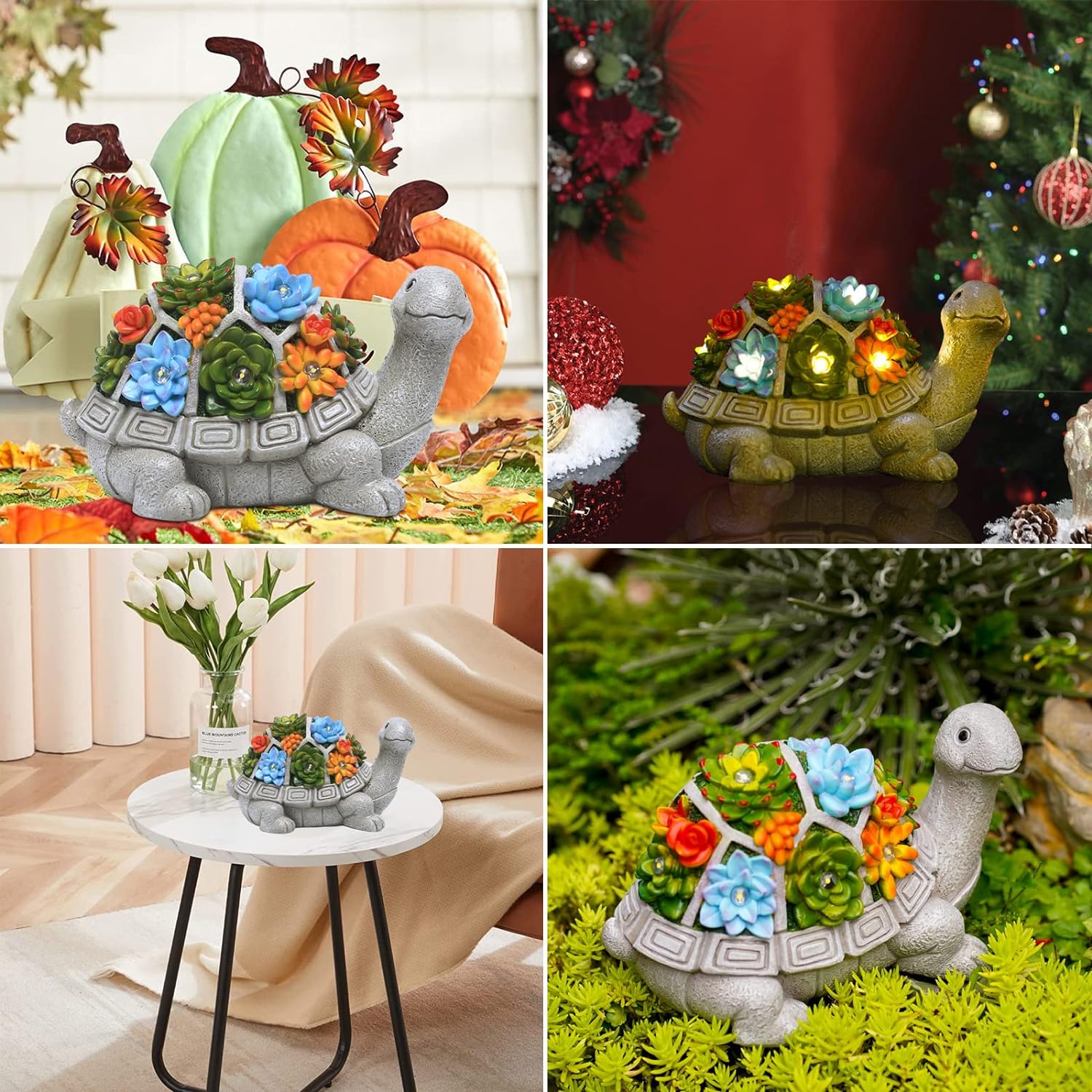 Solar Garden Outdoor Statues Turtle.