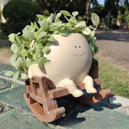 Sallanan Sandalye Smiley Pot 