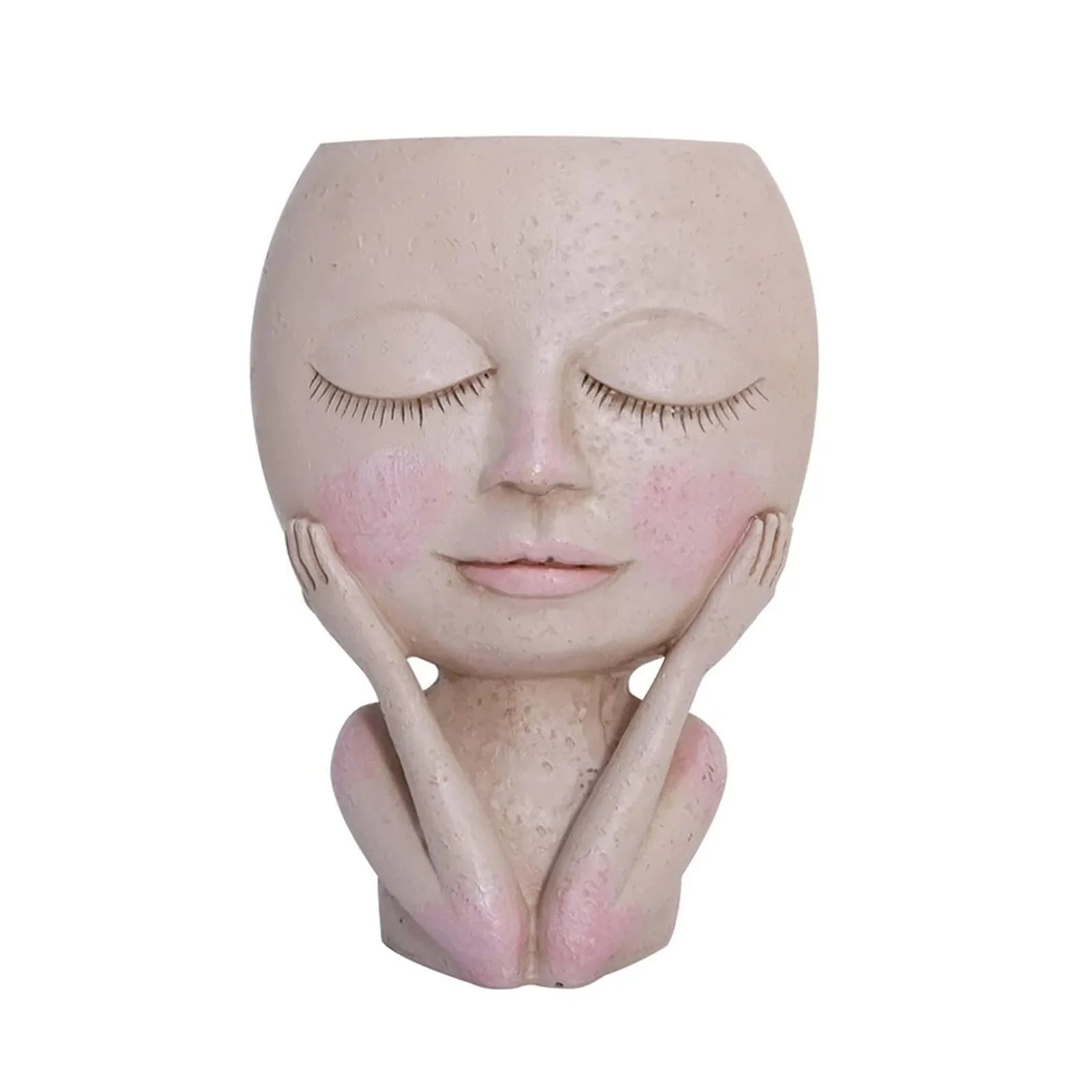 Girls Face Head Flower Planter Succulent.