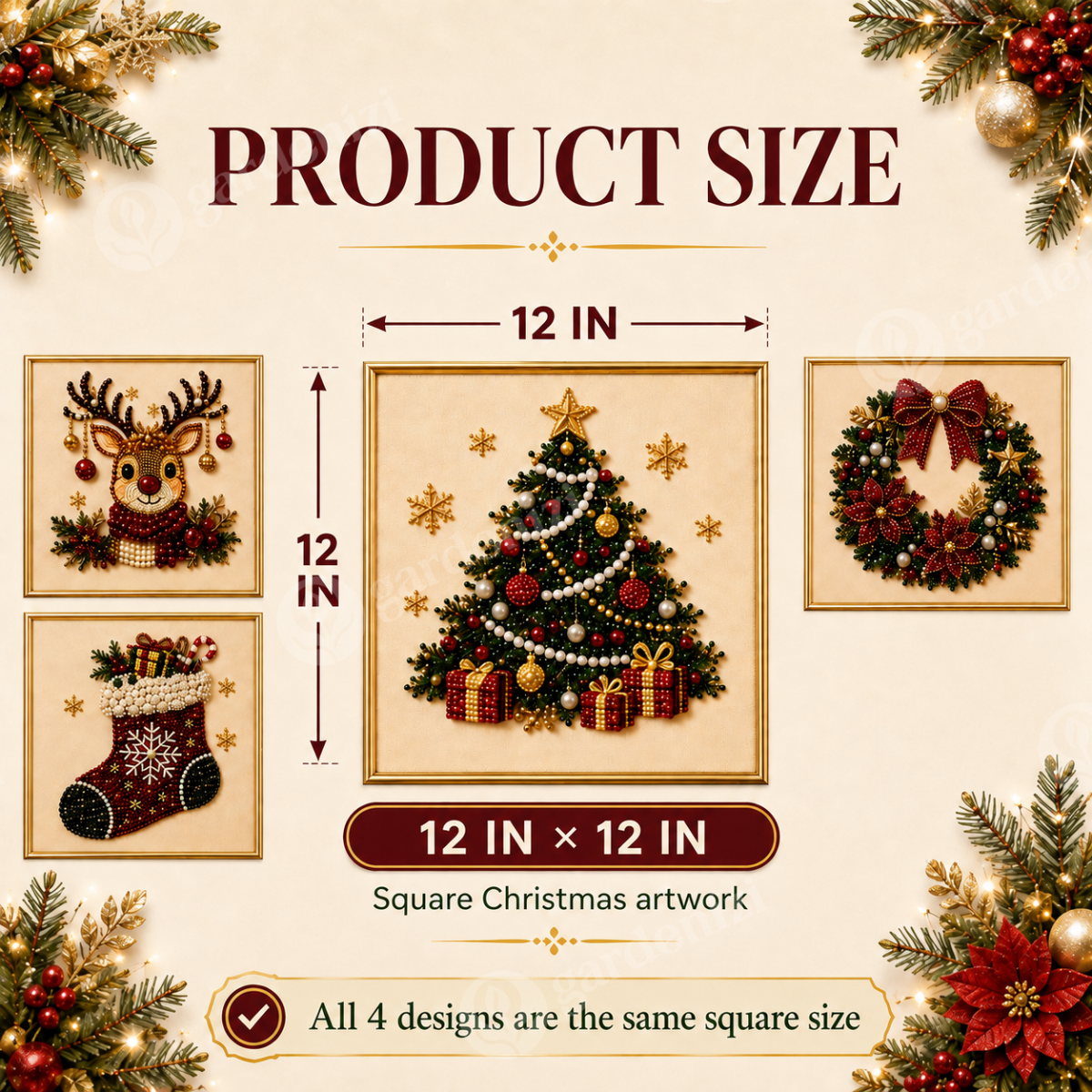Christmas Sparkle Diamond Painting Kit • Gardenizi