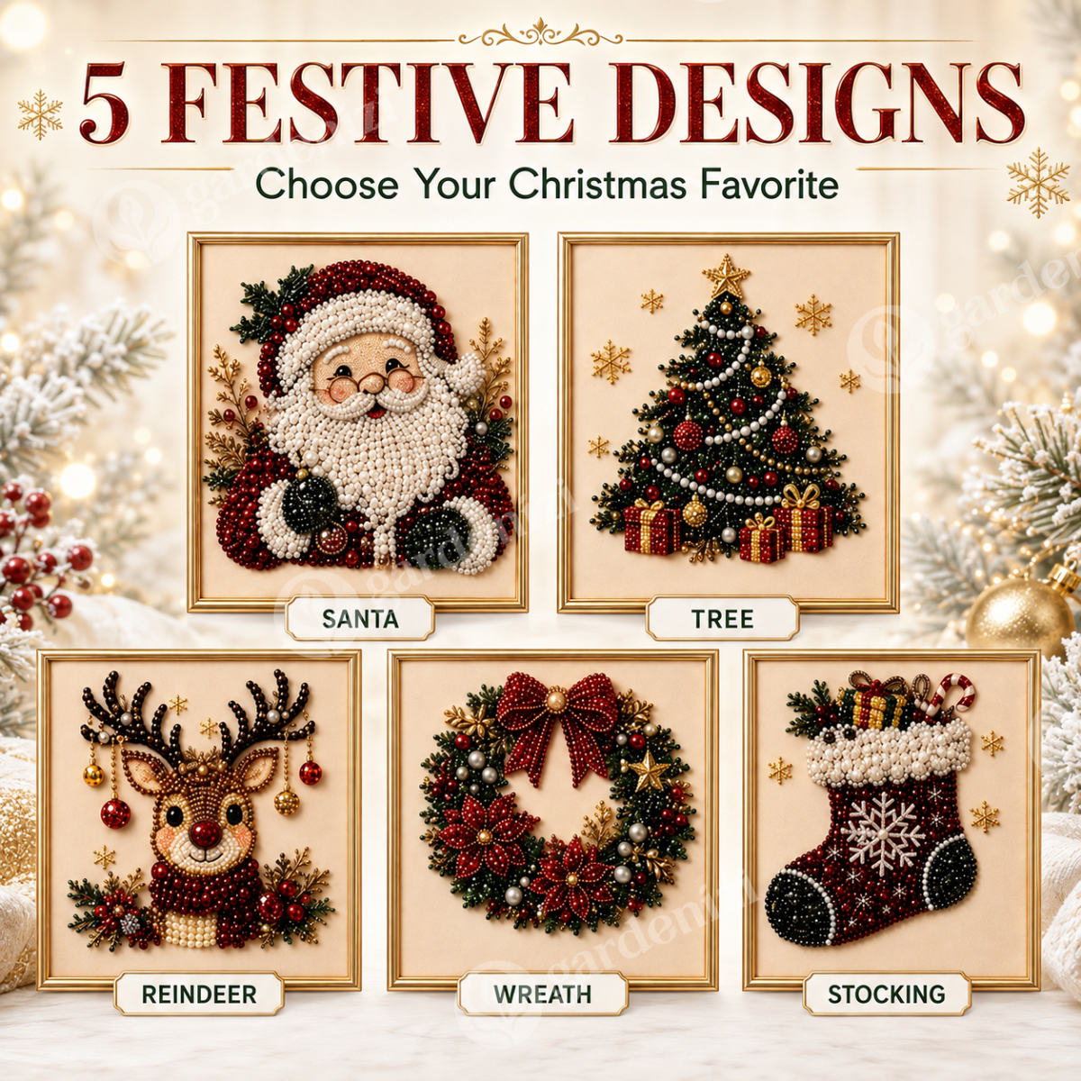 Christmas Sparkle Diamond Painting Kit • Gardenizi